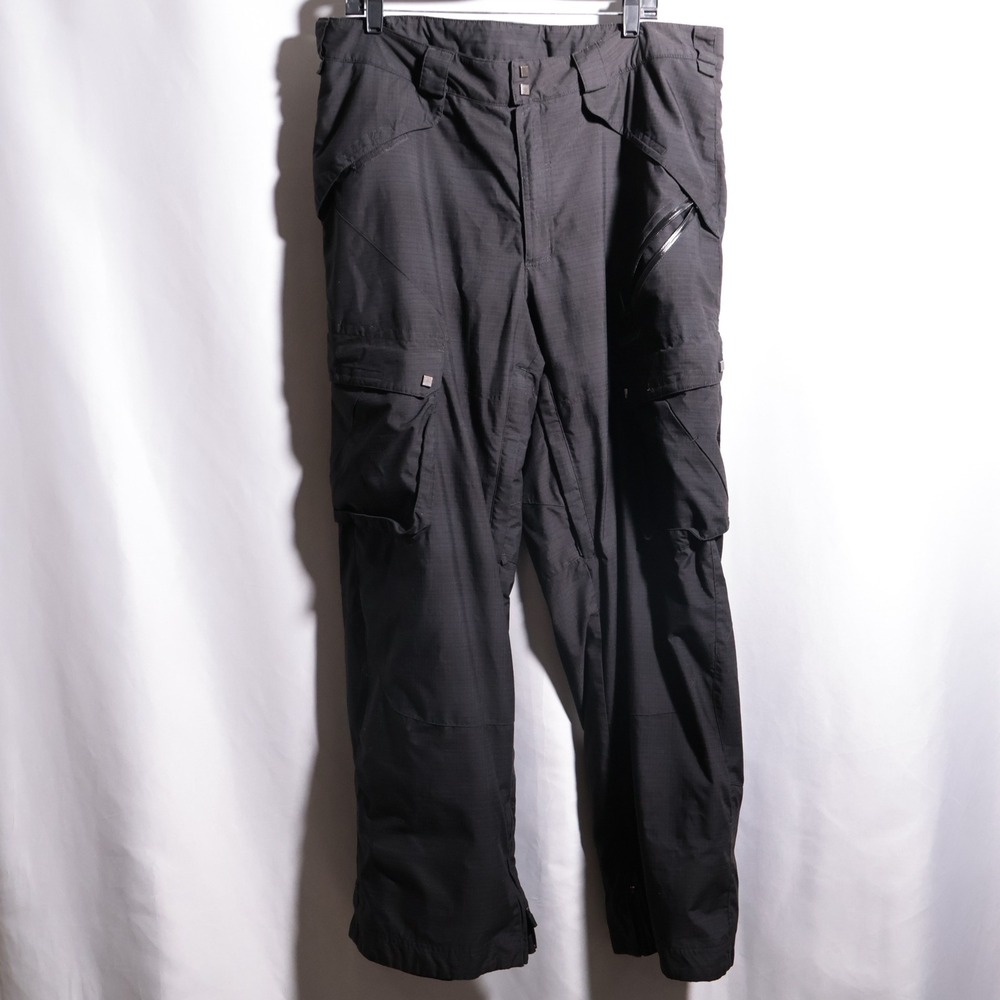Sims Snowboarding Mens XL Black Ripstop Cargo Snow Ski Pants Insulated Techwear‎